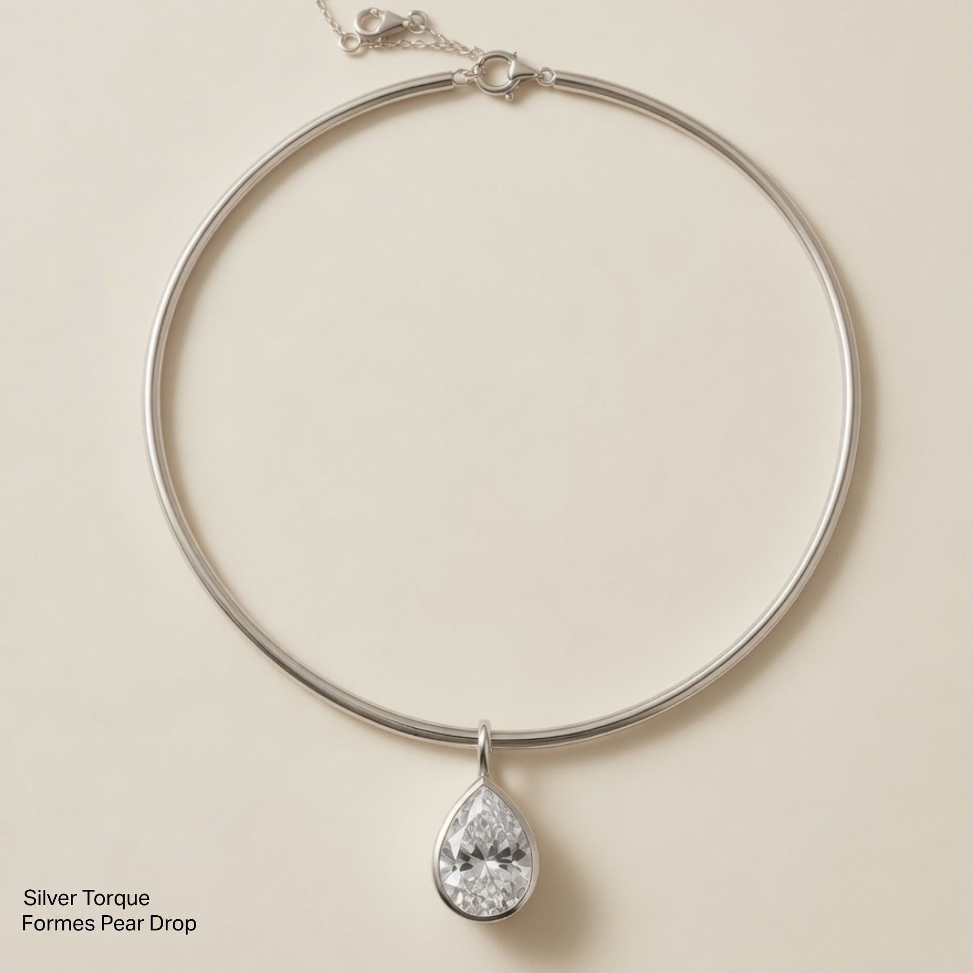 The Silver Formes Pear Drop (Drop only)