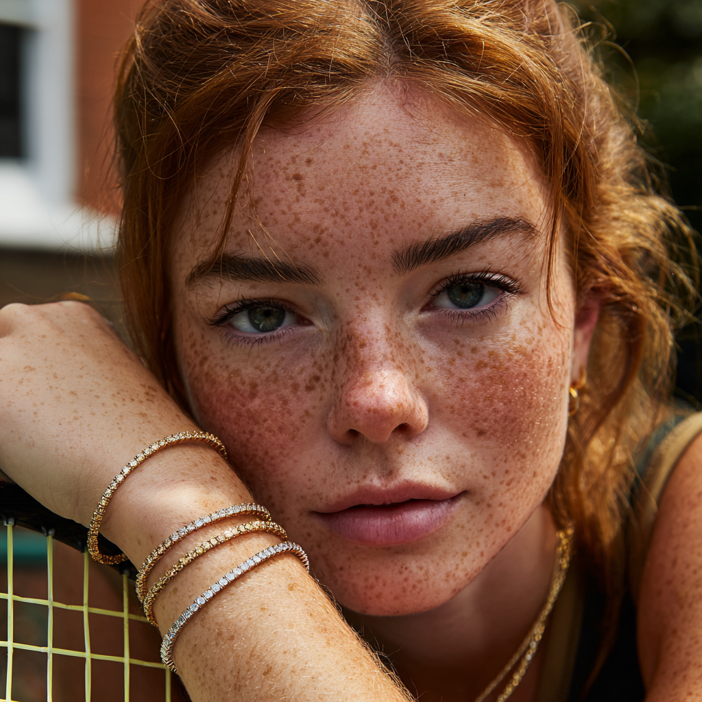 The Silver Moissanite Tennis Bracelet