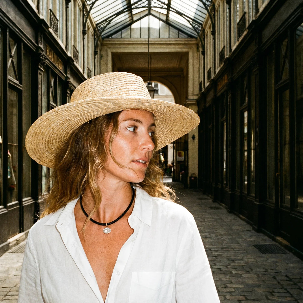 The Scala Necklace — Parisian arcade passage, street style