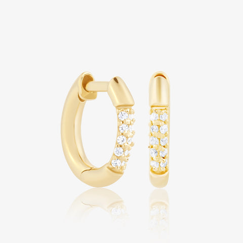 The 'Diamond' Huggies (gold or silver)