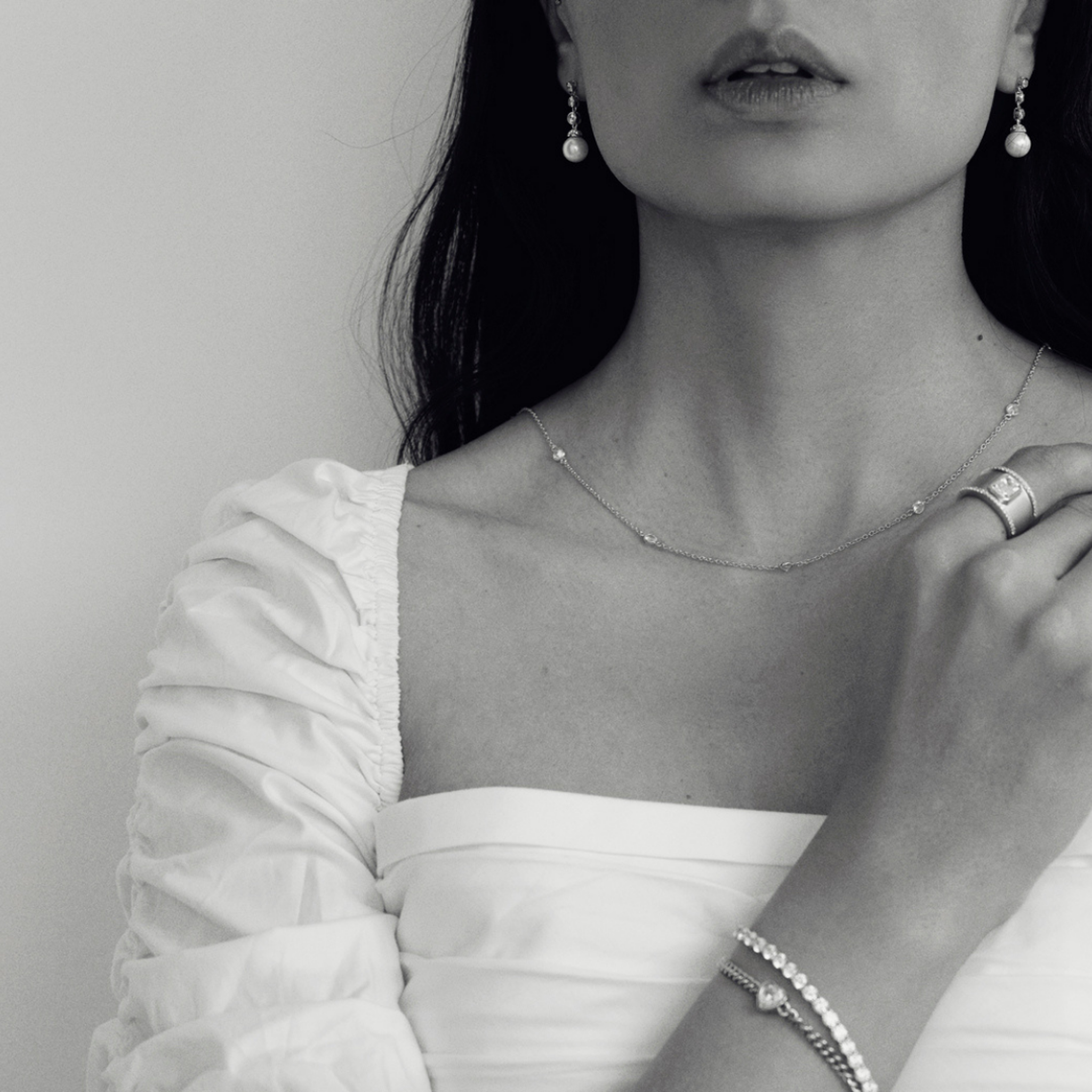 The Silver 'Diamonds' By The Metre Necklace (Pre-order)