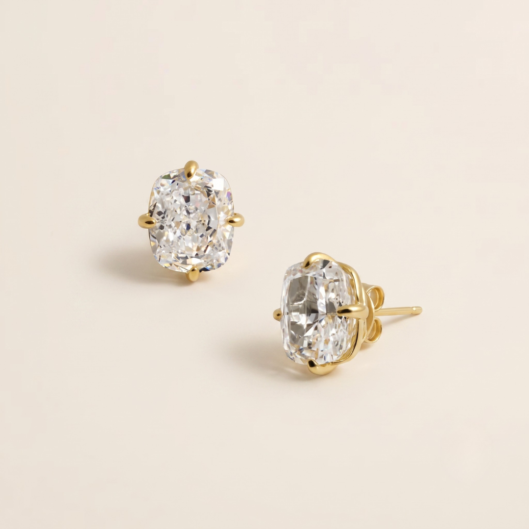The Gold Sophia Sapphire Earrings
