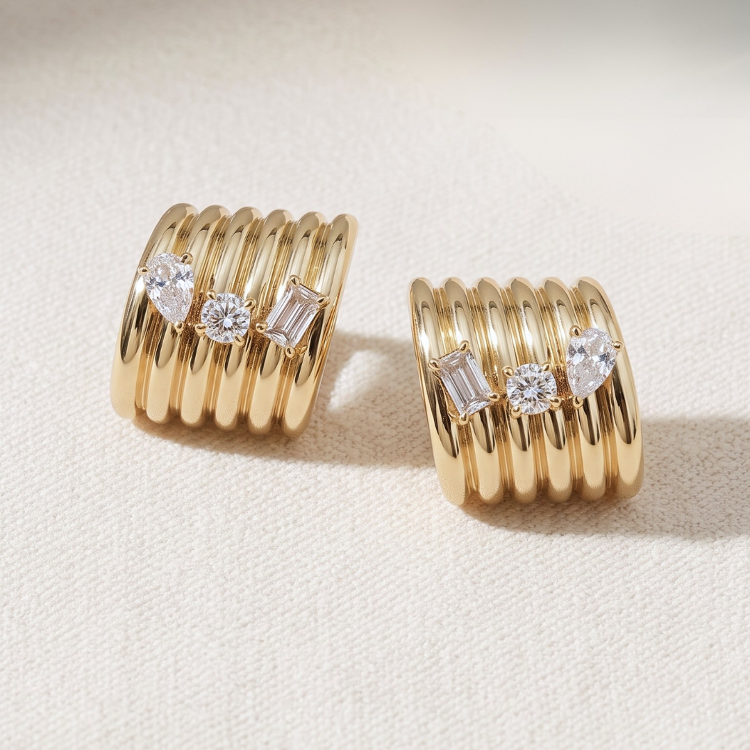 The Gold Sienna Earrings