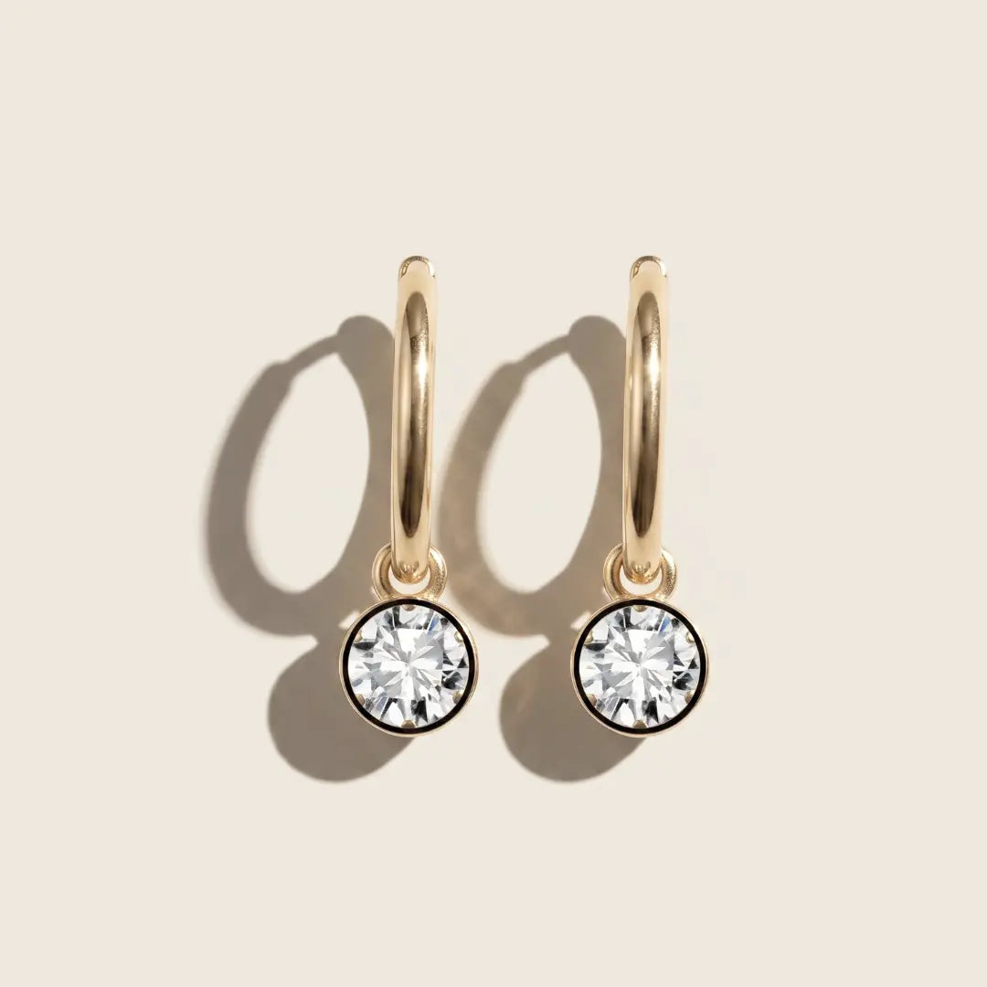 The Black Rhodium Bubble-Back Earrings