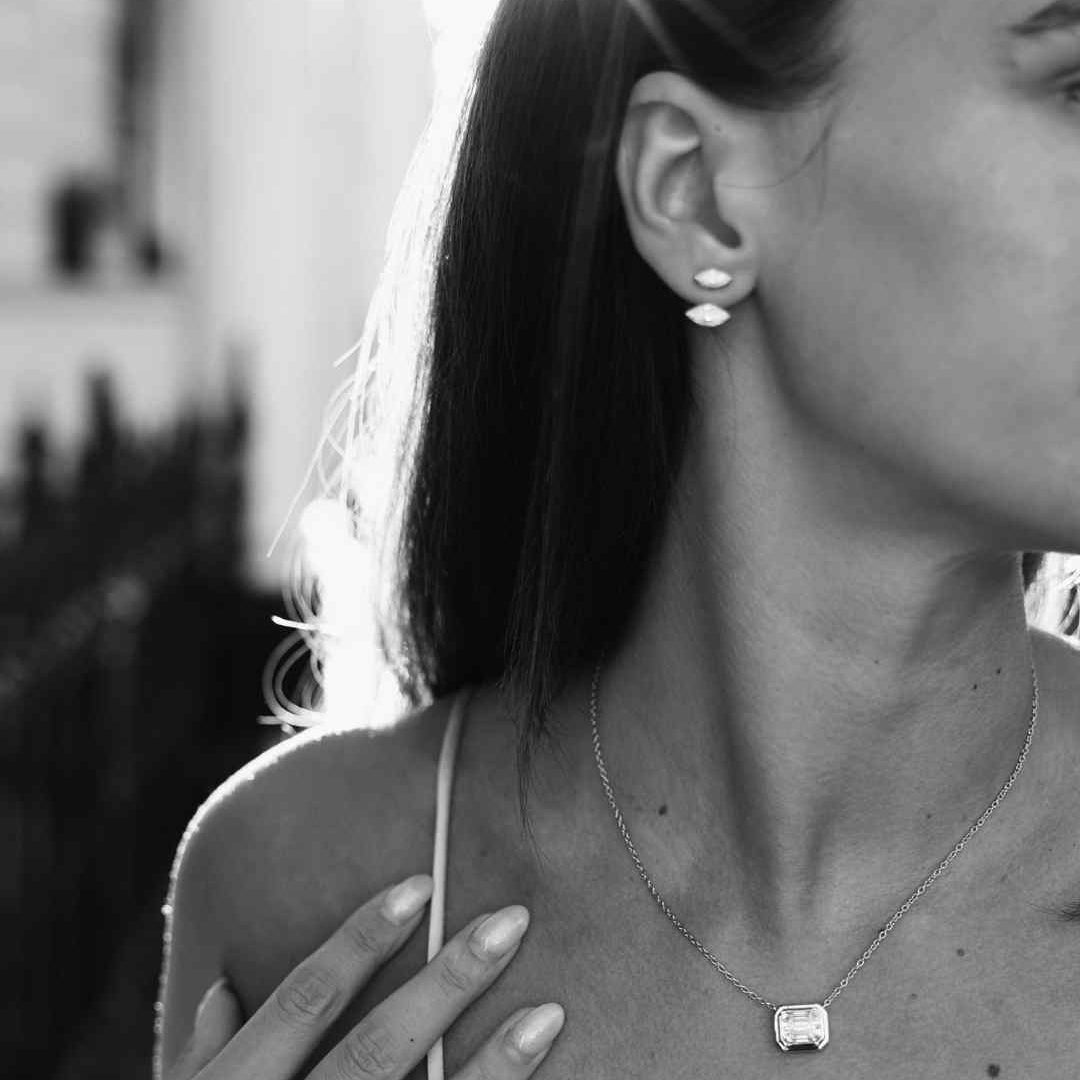 The Moissanite Step-By-Step Earrings