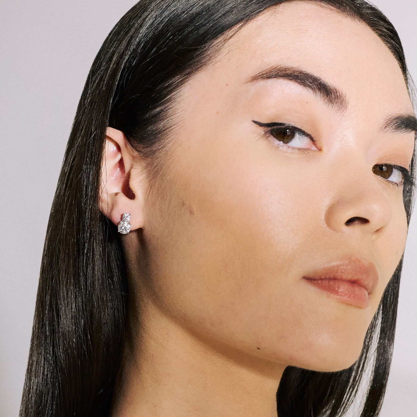 The Double 'Diamond' Studs