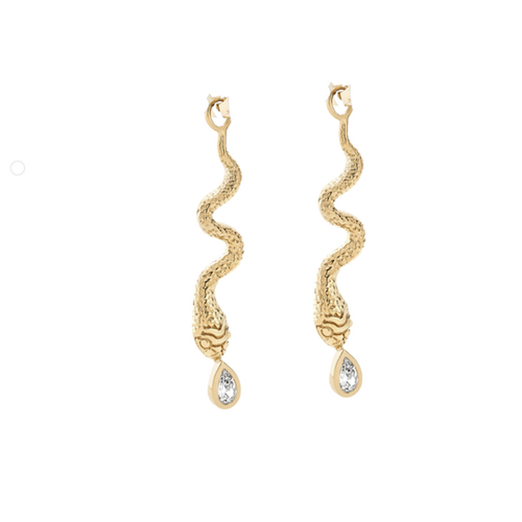 The Gold Serpent Earrings