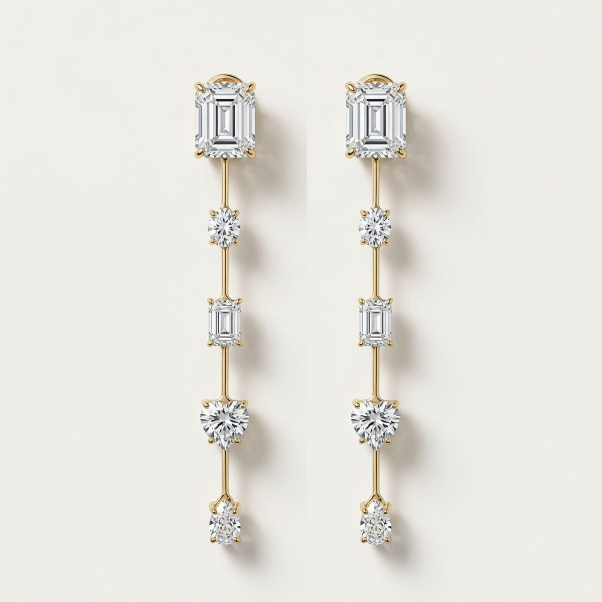 Sample:  The Mixed Cut Earrings