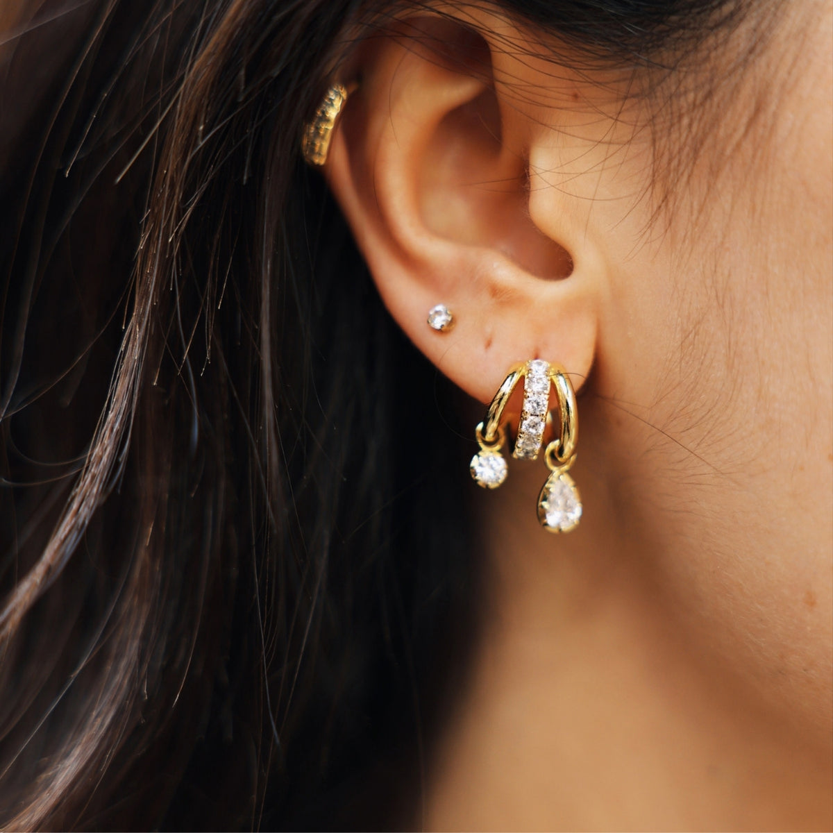 The Triple Threat Earrings