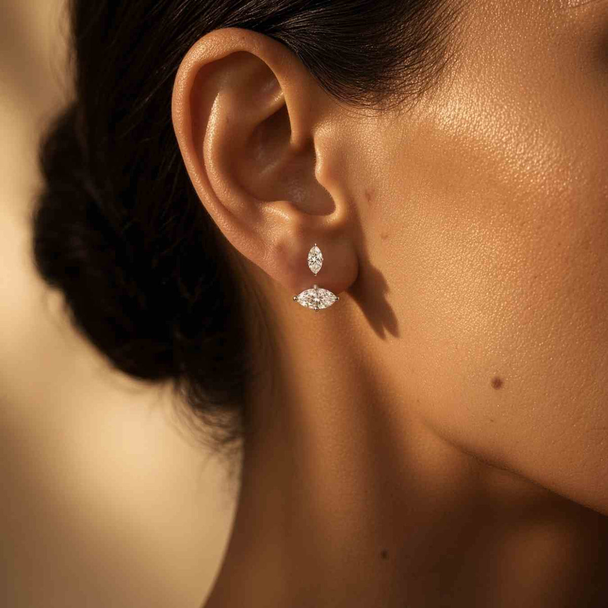 The Moissanite Step-By-Step Earrings