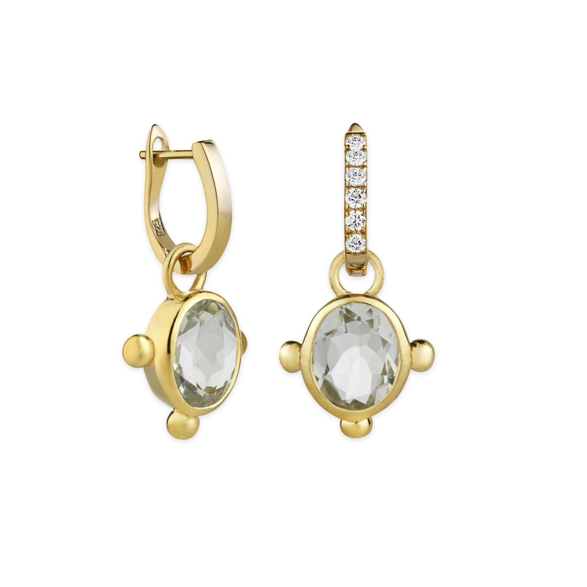The Gold  Oval Drops