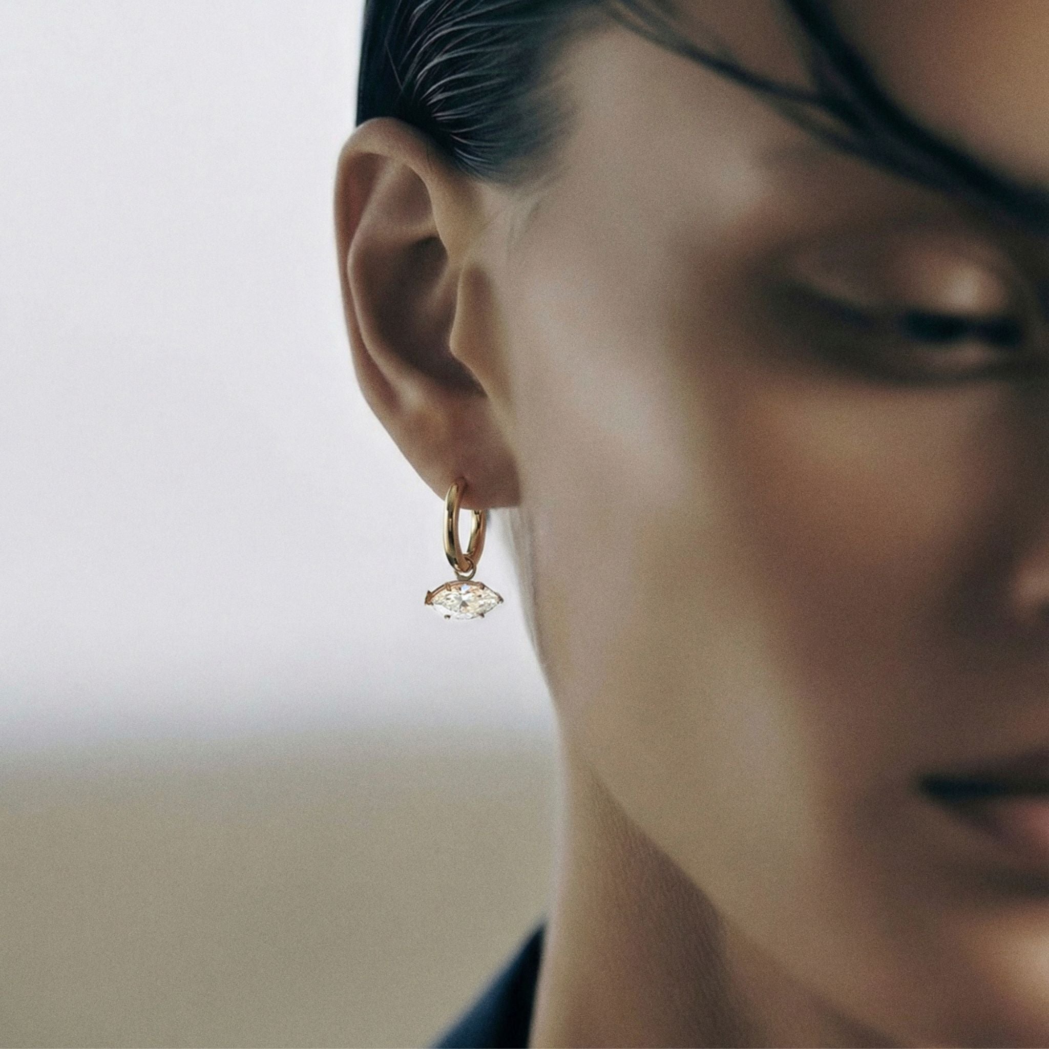 The Moissanite Axis Earrings
