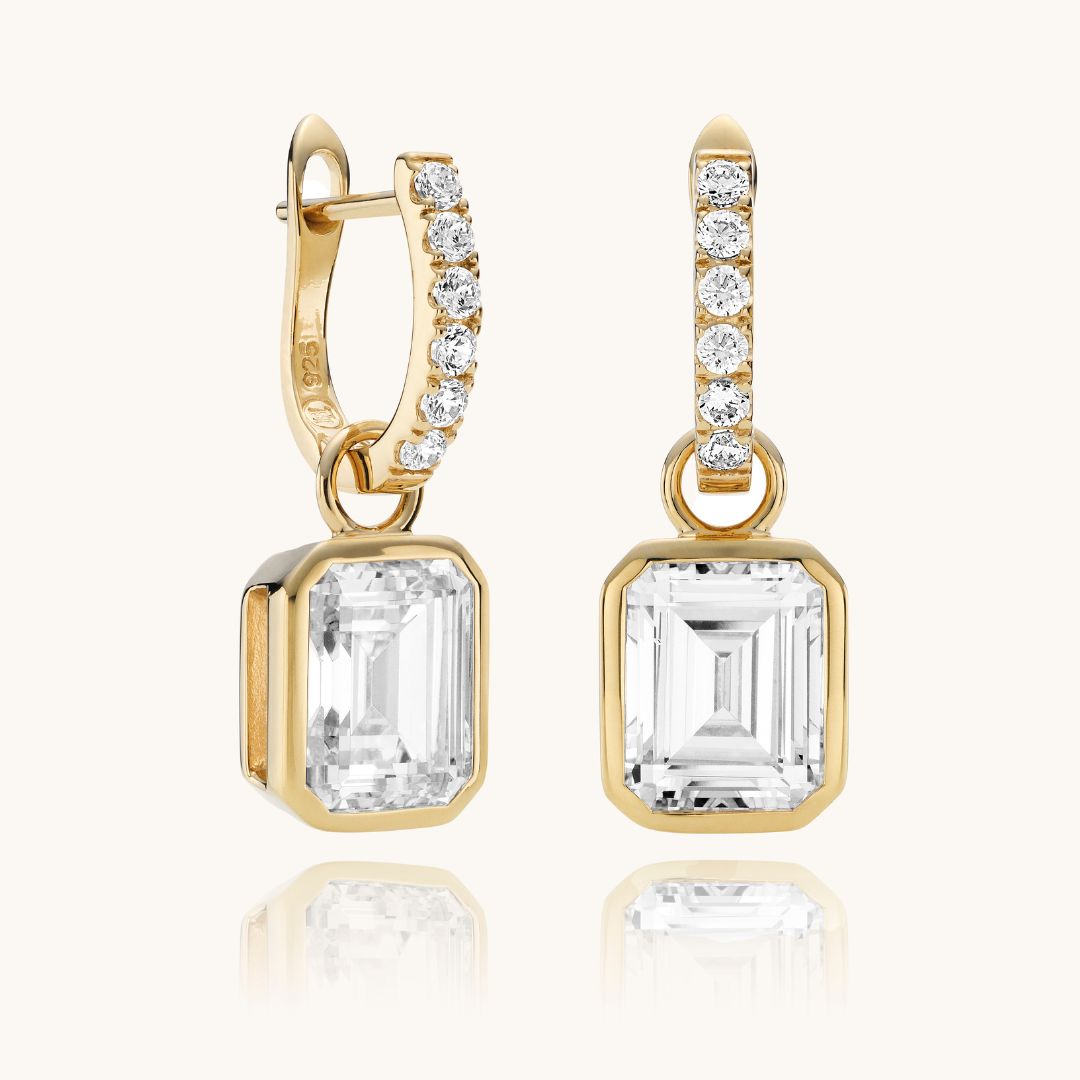 The Gold Emerald Formes Earrings