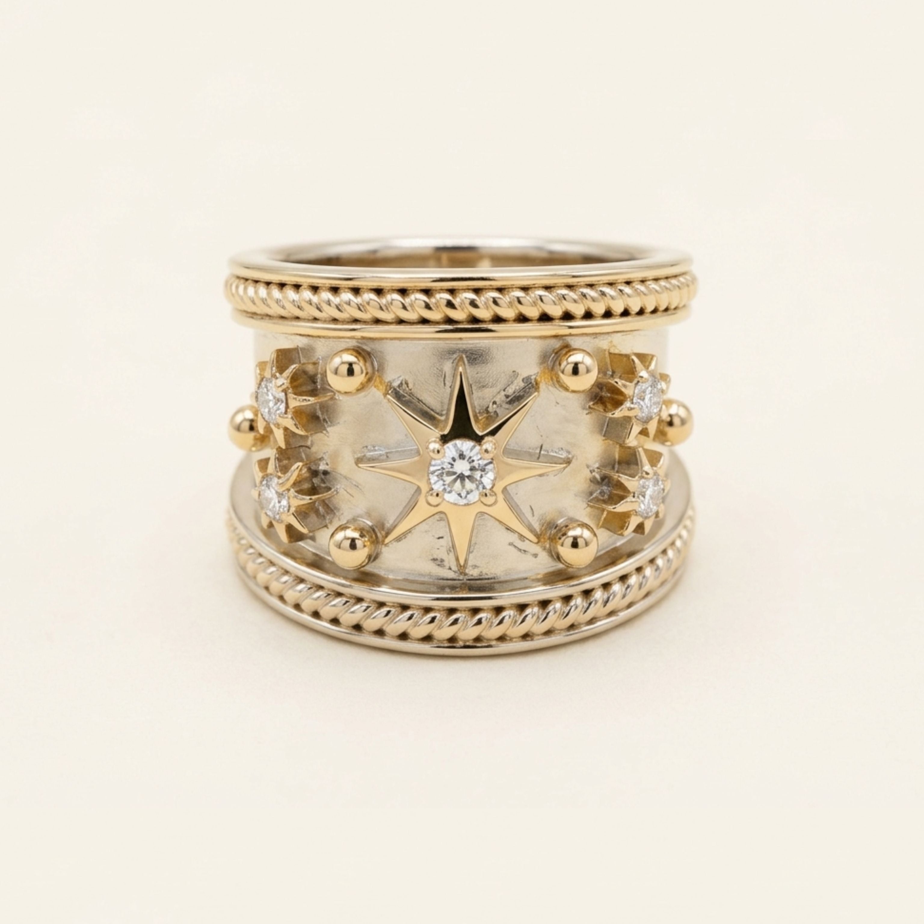 The Gold Constellation Ring