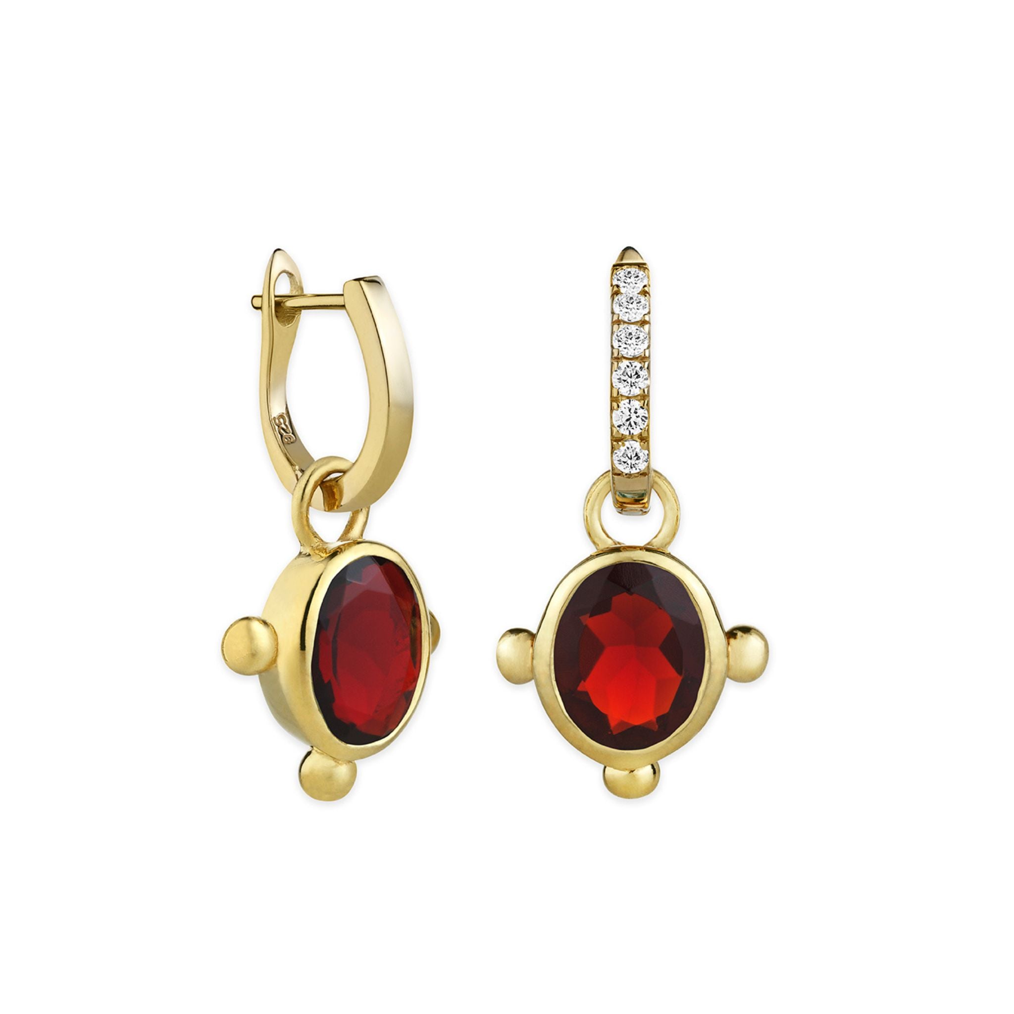 The Gold  Oval Drops