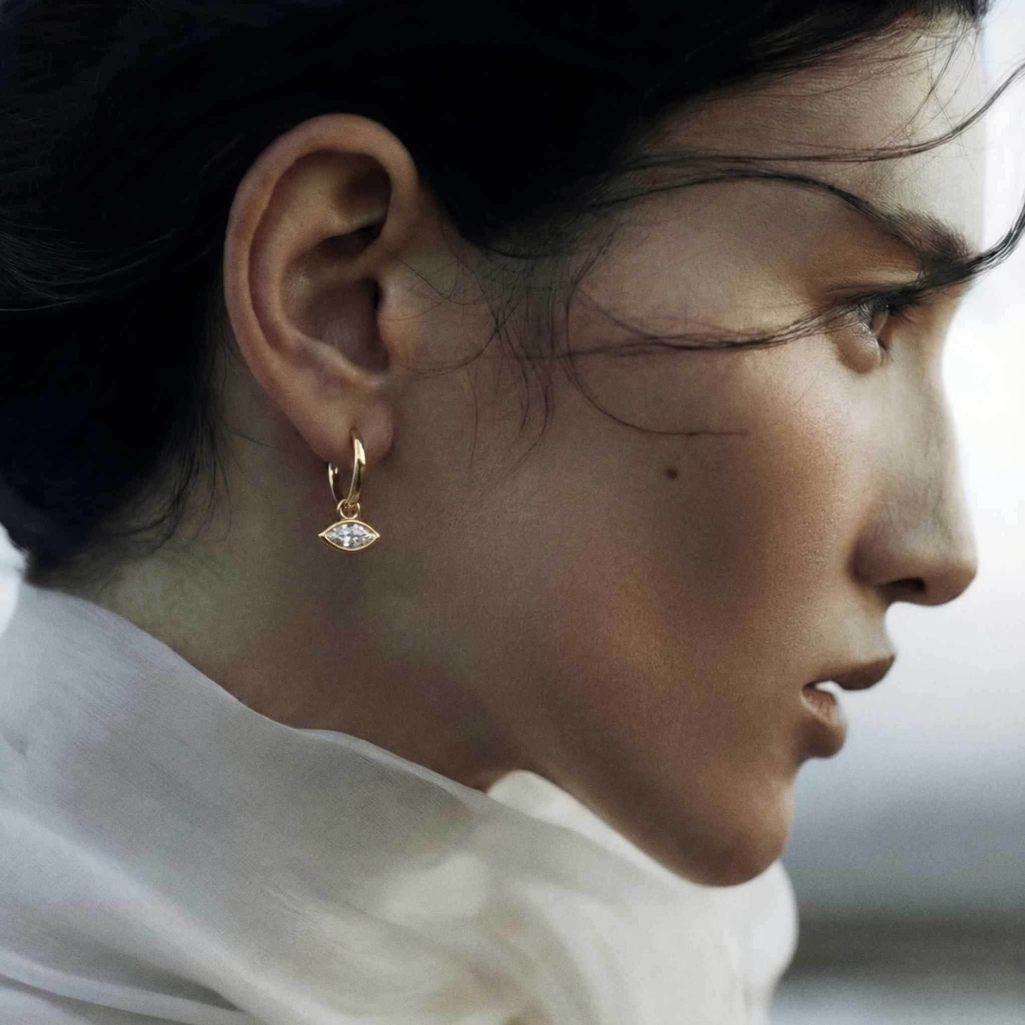 The Gold East-West Earrings