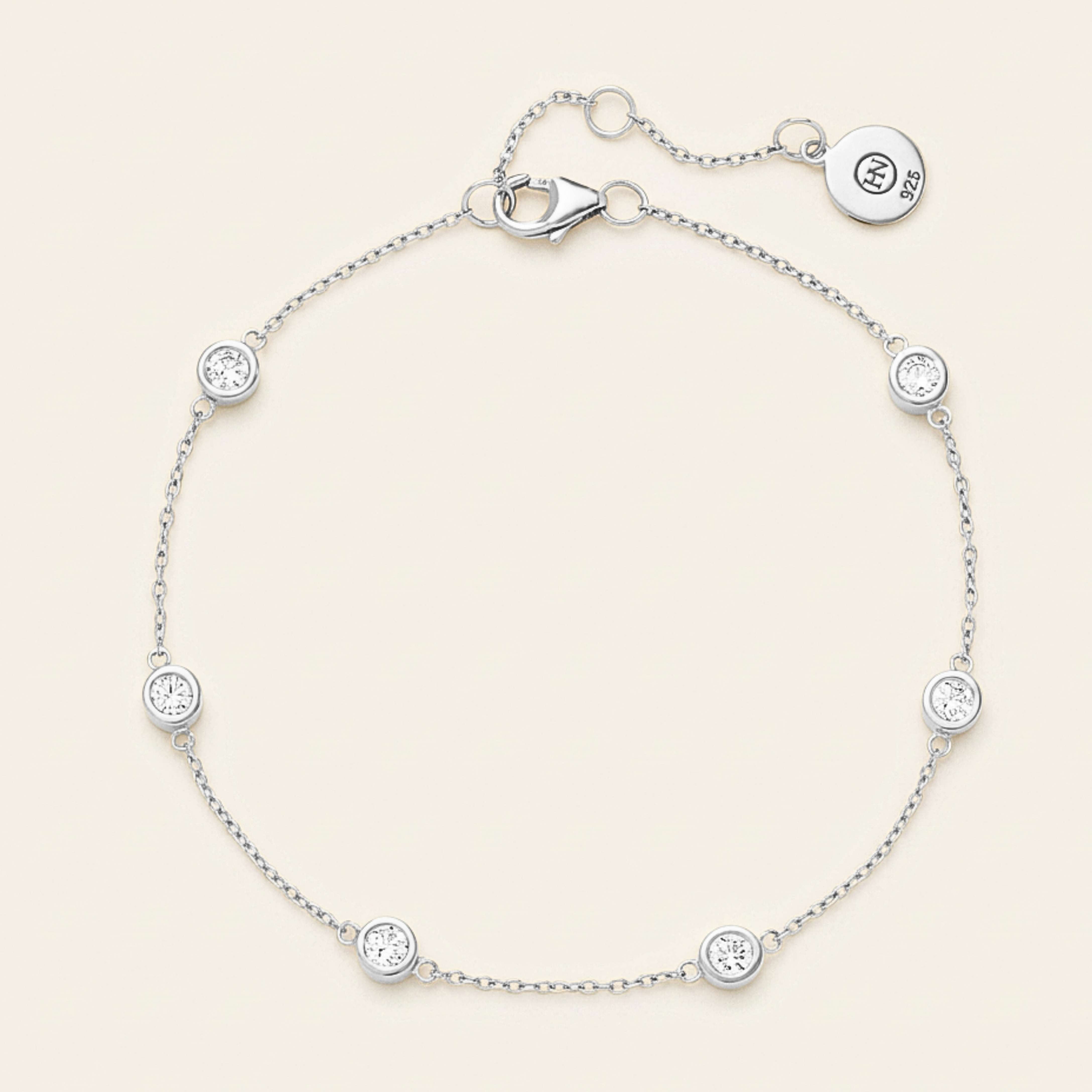 The Silver 'Diamonds' By The Metre Bracelet