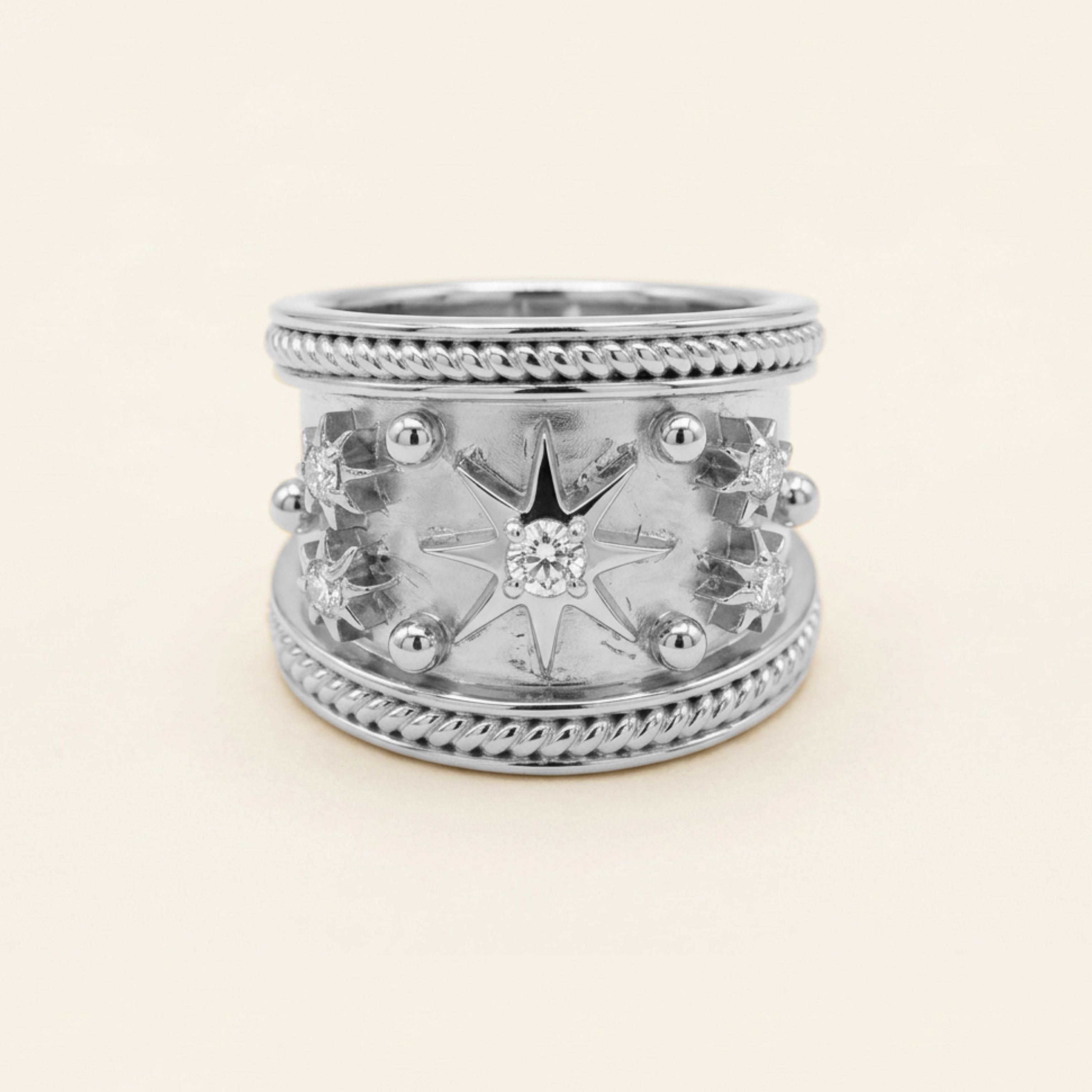 The Silver Constellation Ring