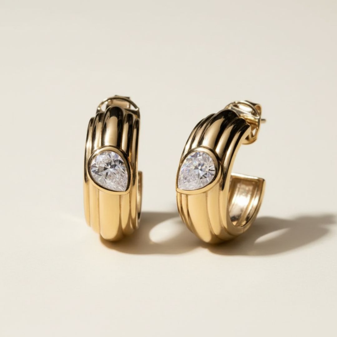 The Gold Zephyr Hoops