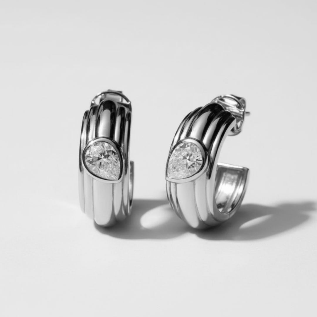 The Silver Zephyr Hoops