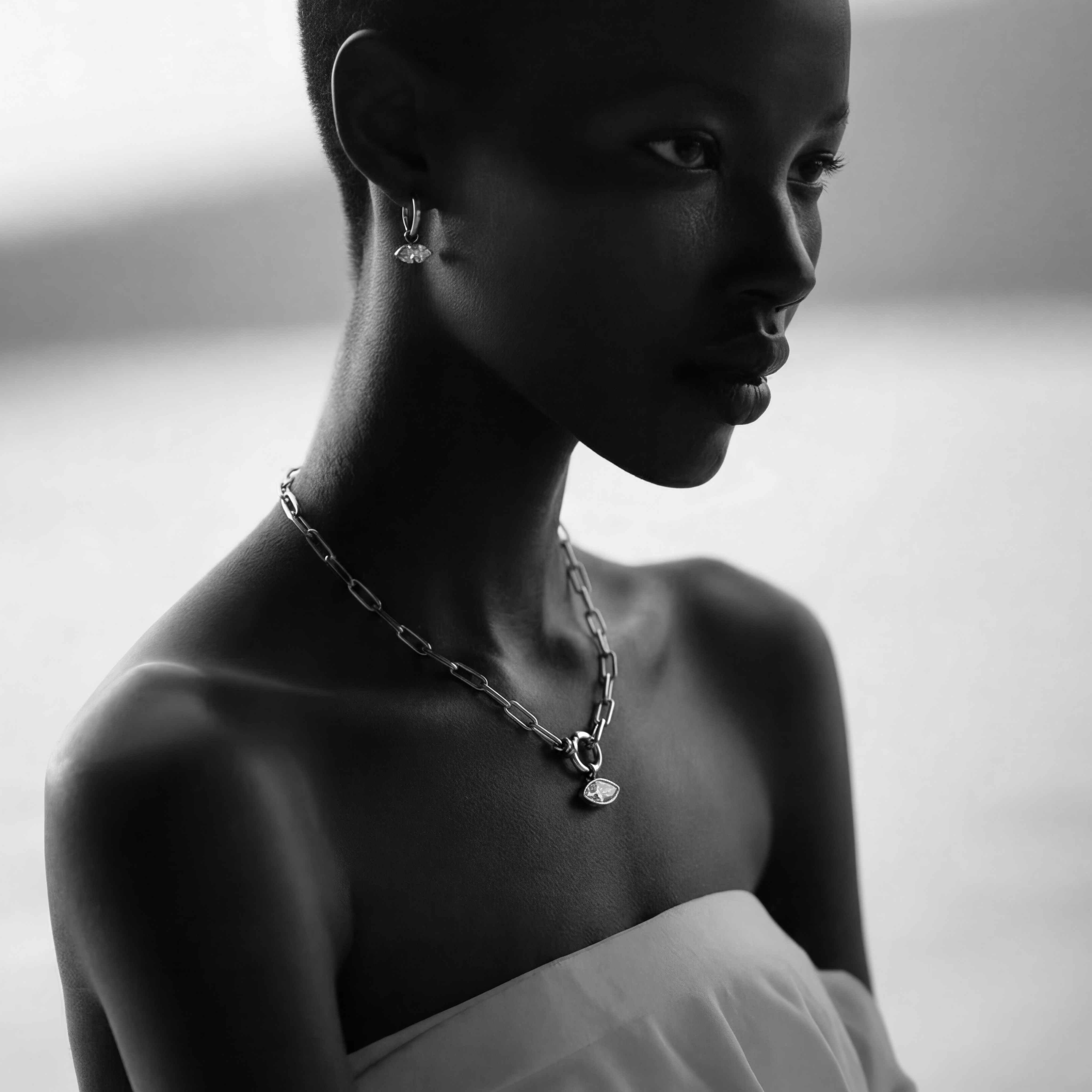 The Silver Axis Chain Necklace