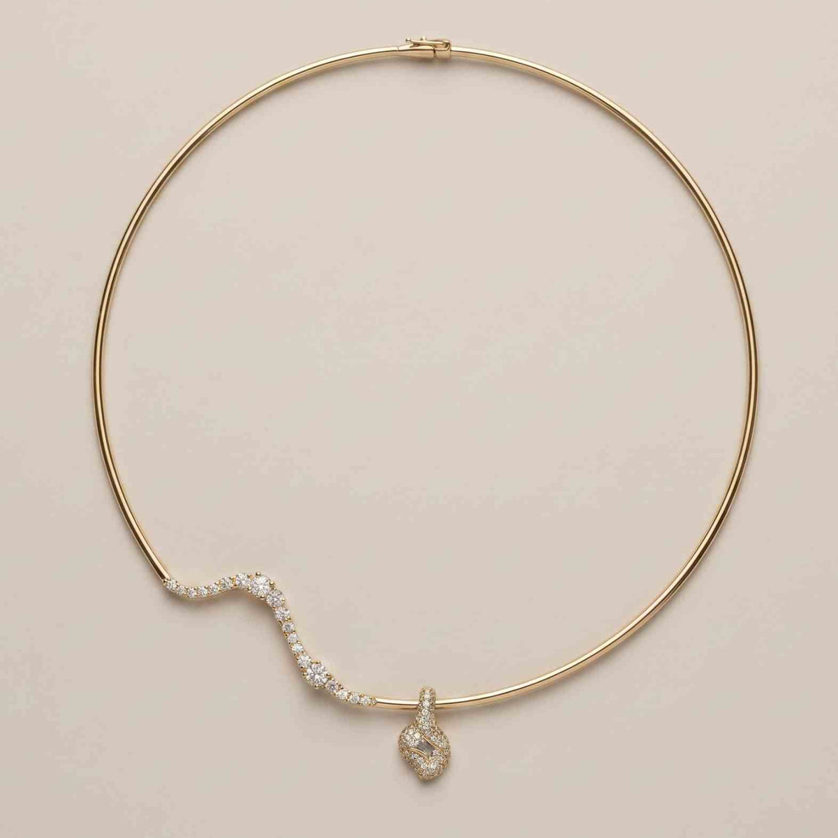 Sample: The Wave Torque Necklace