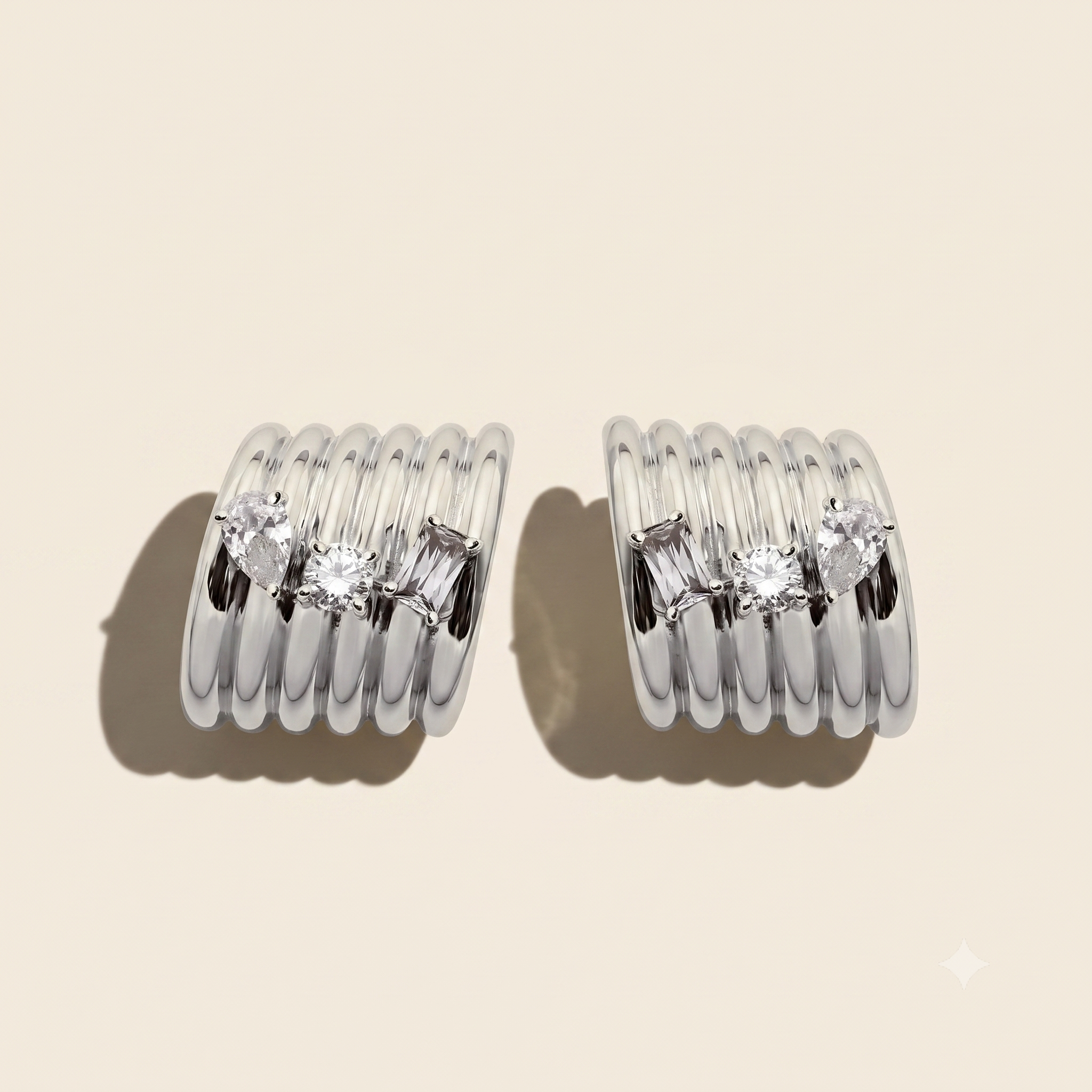 The Silver Sienna Earrings