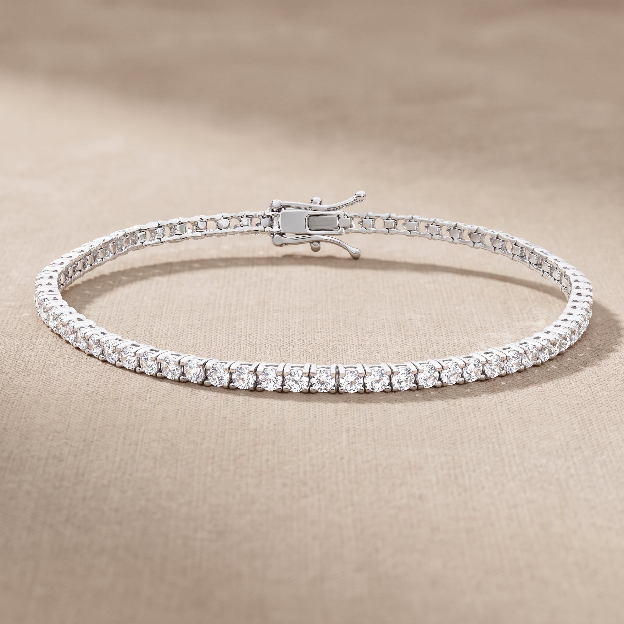 The Slim Moissanite Tennis Bracelet