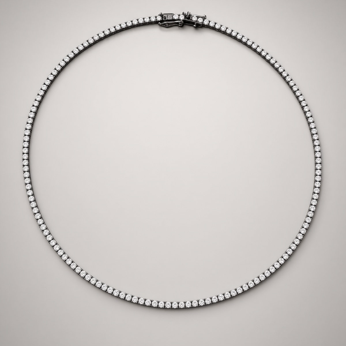 Sample:  The Blackened Tennis Necklace