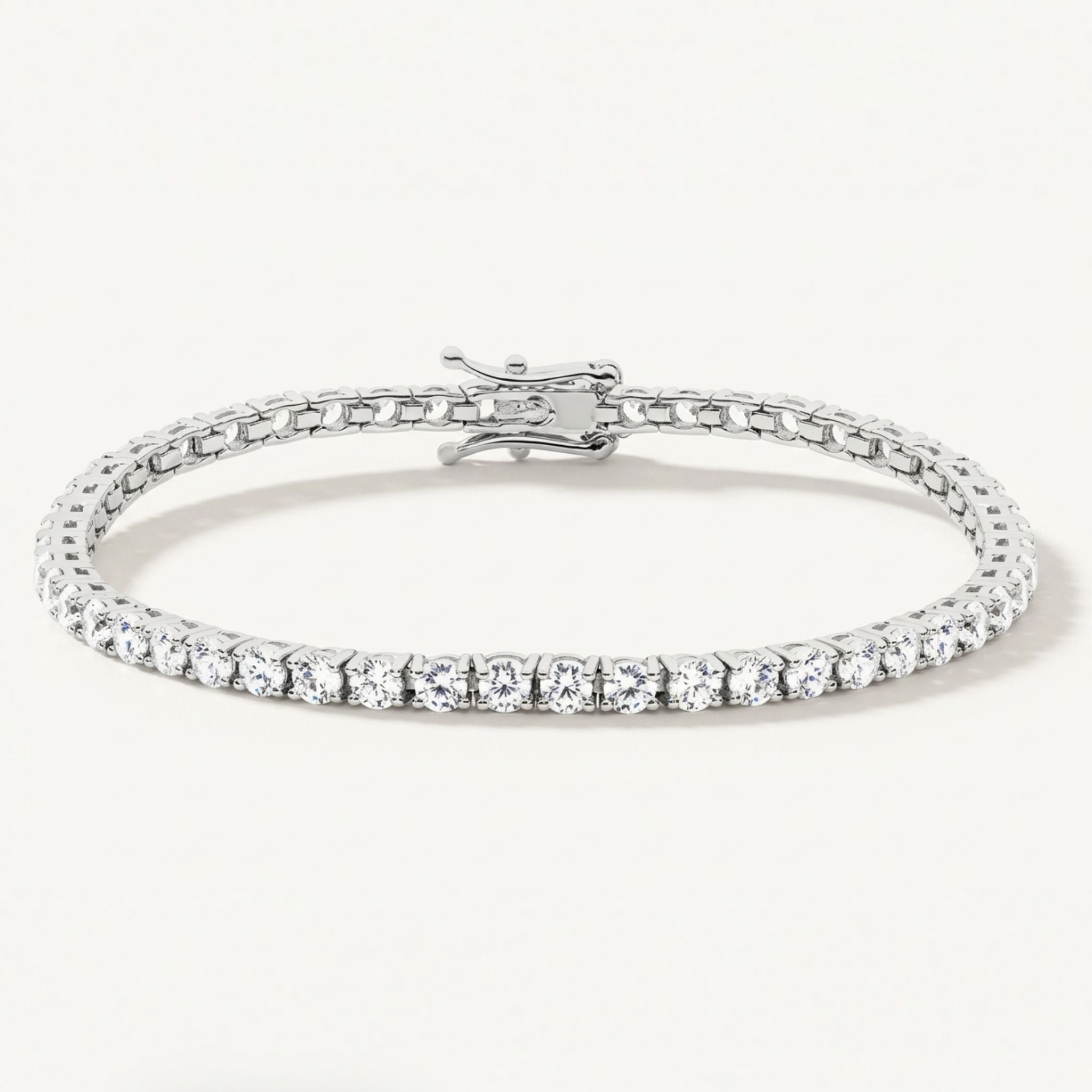 The Silver Moissanite Tennis Bracelet