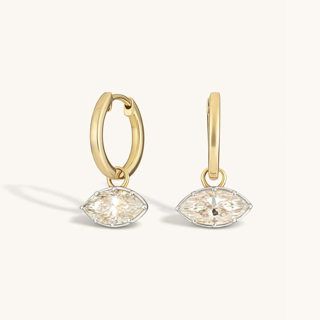 The Moissanite Axis Earrings