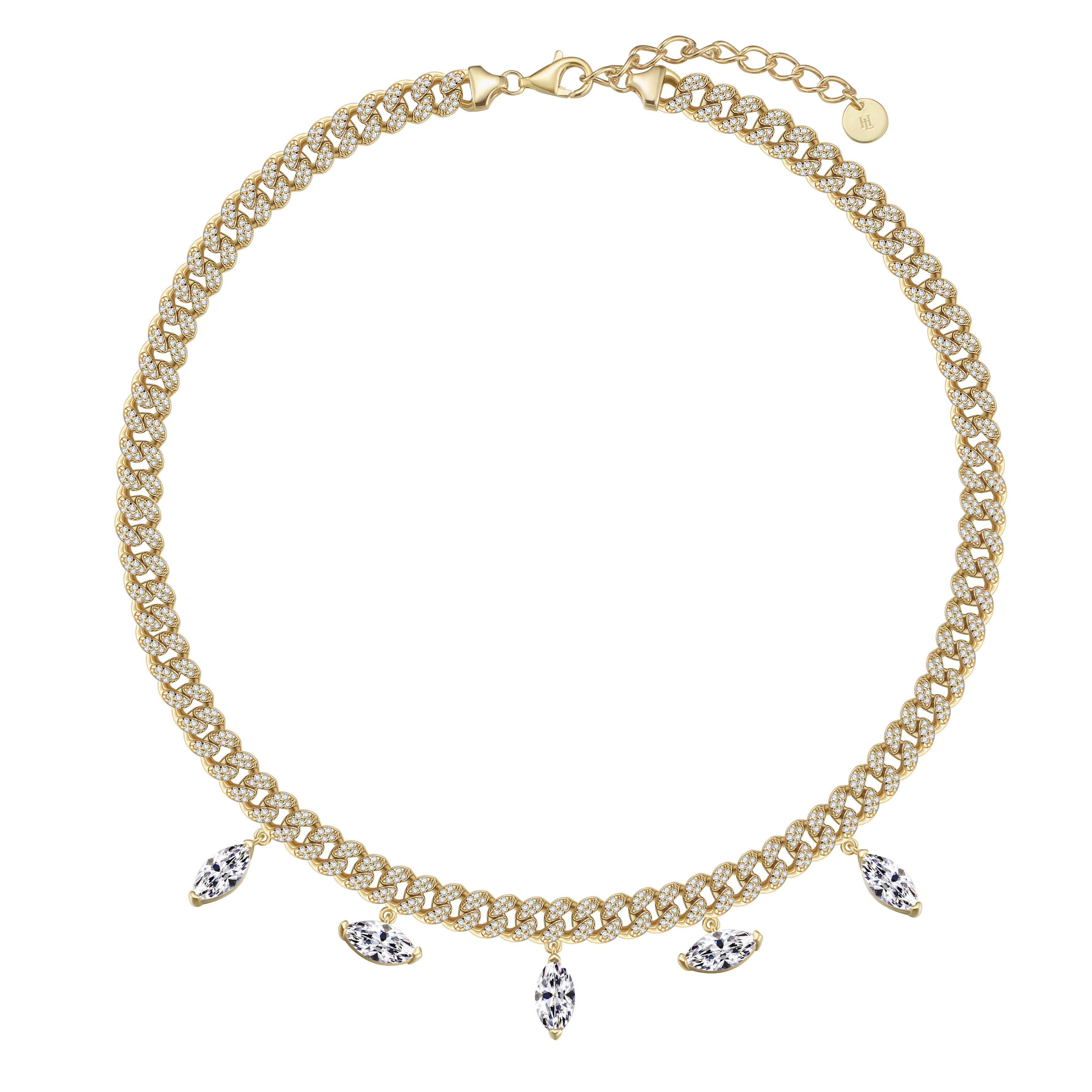 The Sample Cuban Drop Necklace