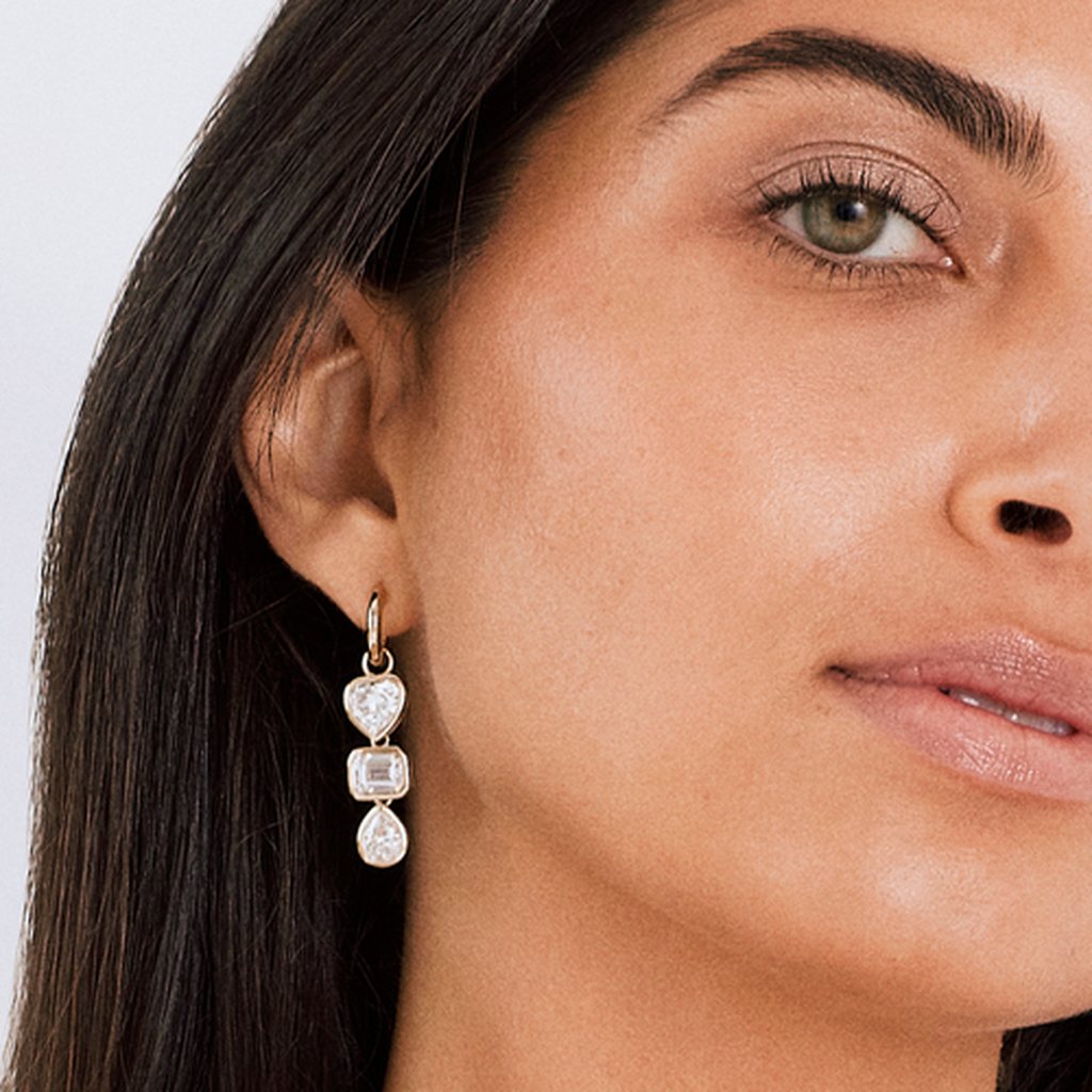 The Silver Triple Threat Earrings