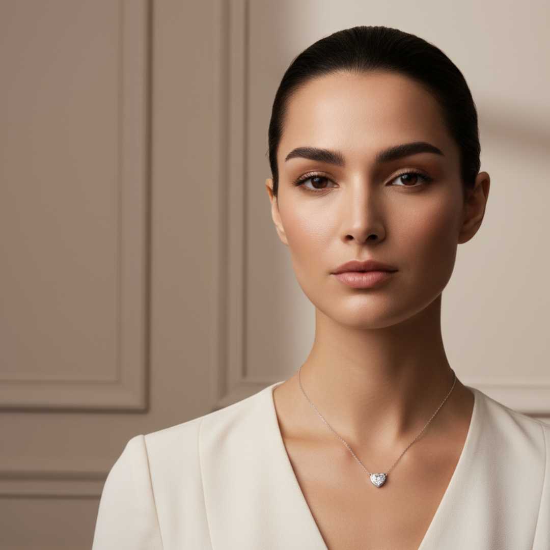 The Silver Love Drop Necklace