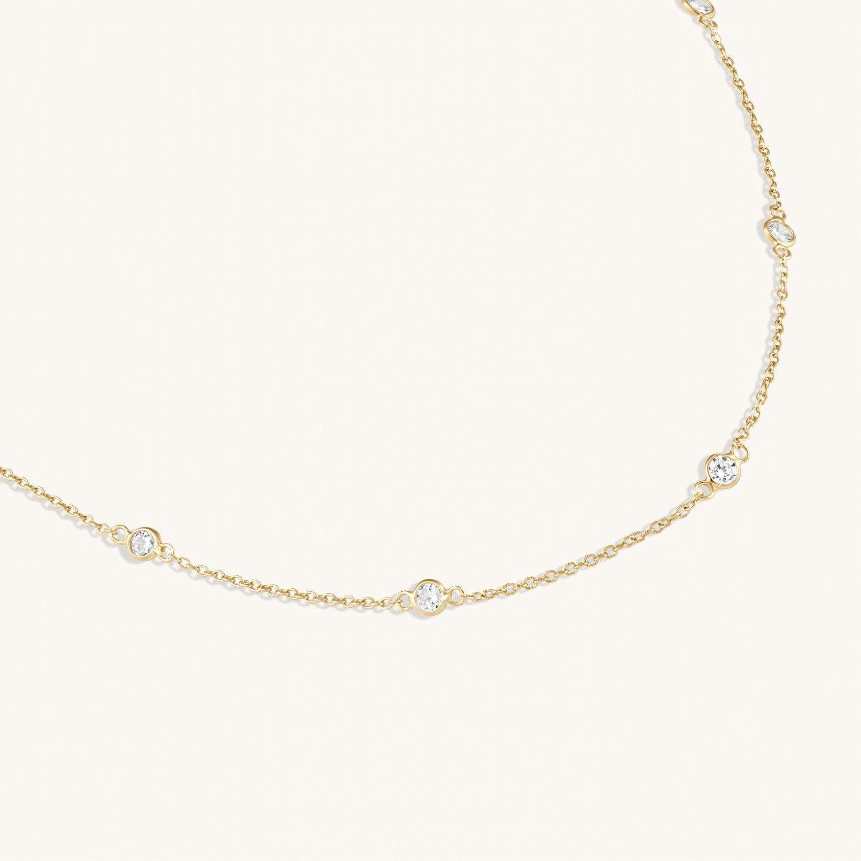 The Gold 'Diamonds' By The Metre Necklace