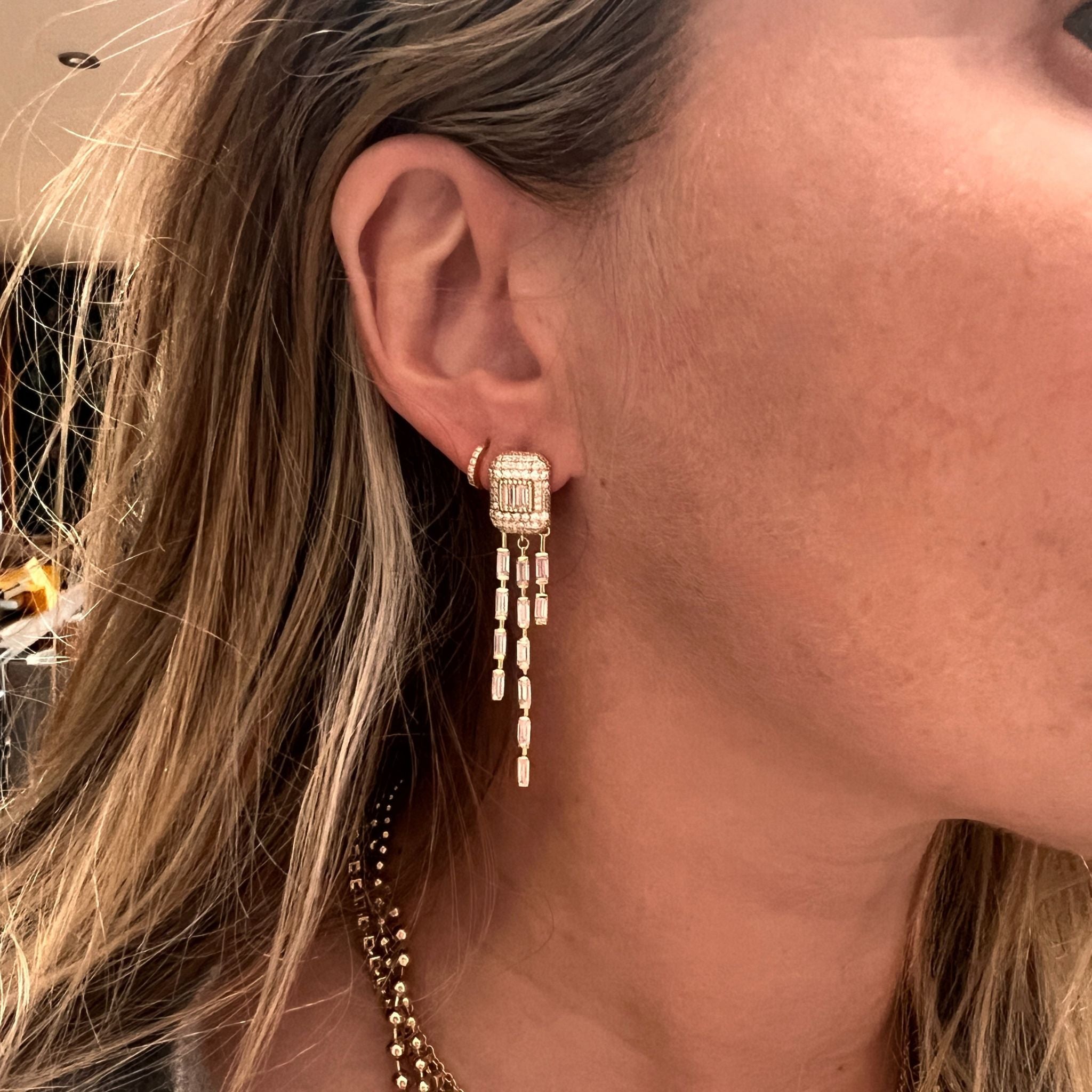 The Sample Art Deco Gilded Earrings