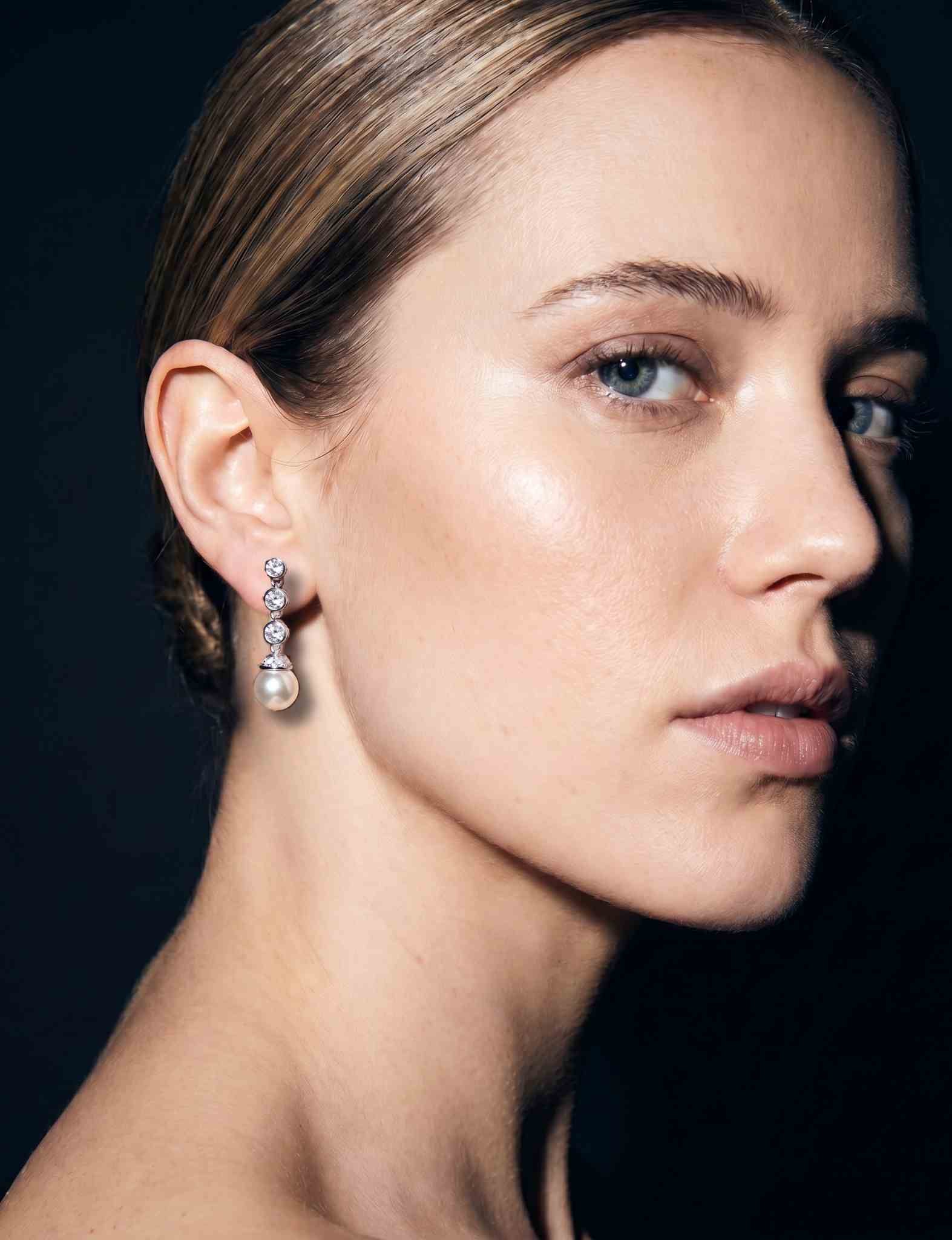 The Pearl and ‘Diamond’ Earrings