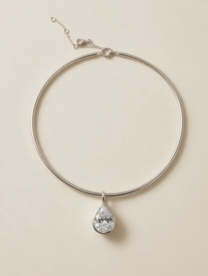 The Silver Formes Pear Drop (Drop only)