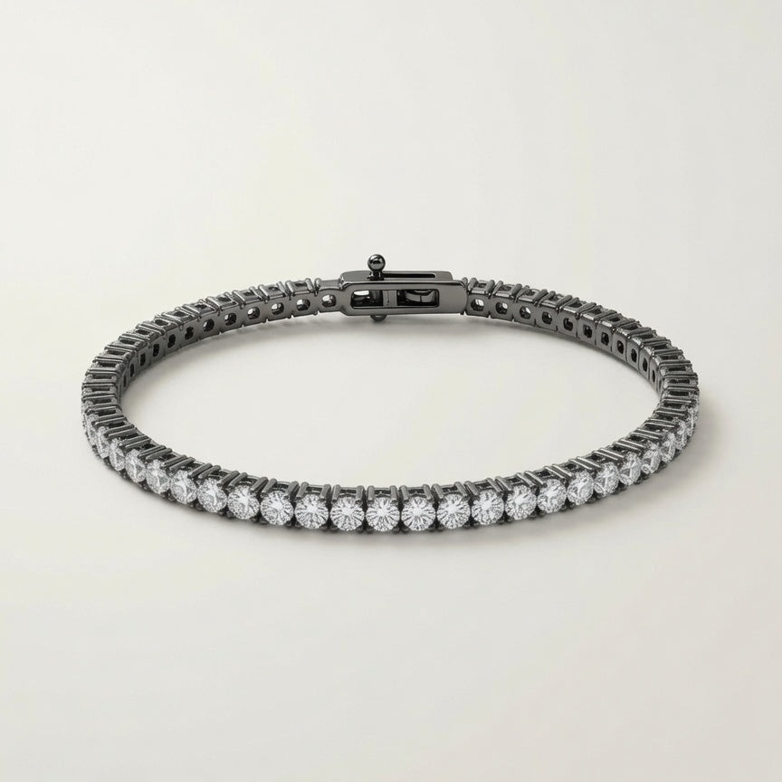 Sample:  The Blackened Tennis Bracelets