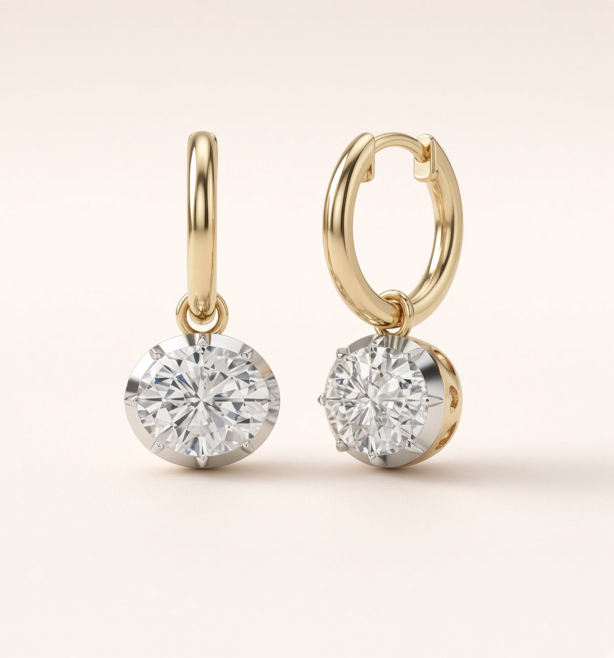 The Moissanite Scala Earrings