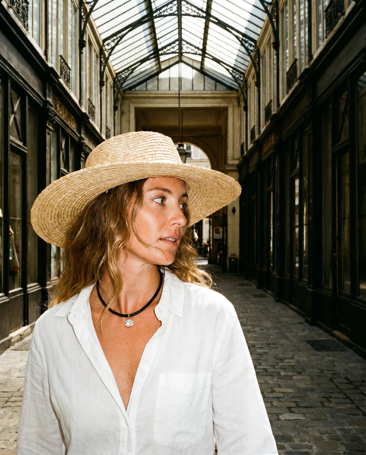The Scala Necklace — Parisian arcade passage, street style