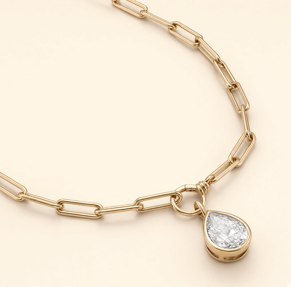 The Gold Pear Drop (Necklace Drop only)