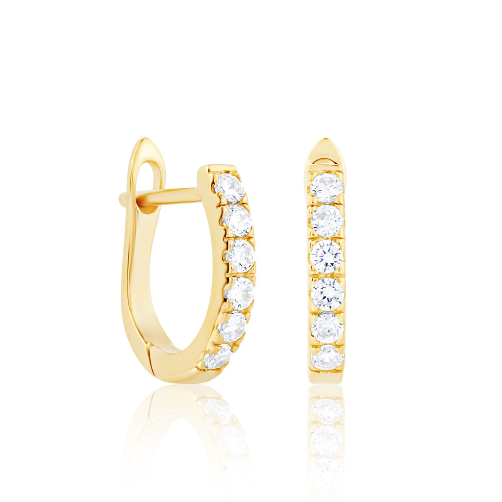 The New Romantics Gold Pearl Earrings