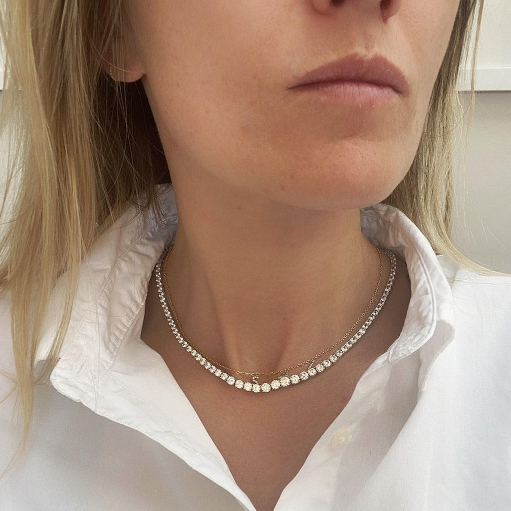 The Moissanite Graduated 'Diamond' Collar